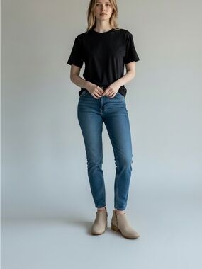 Neutral SOUTHWESTERN chelsea booties faux suede cute everyday boots beige tan